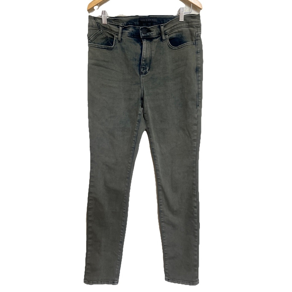 Rock & Republic Jeans Size‎ 12 Berlin Distressed Wash Women's